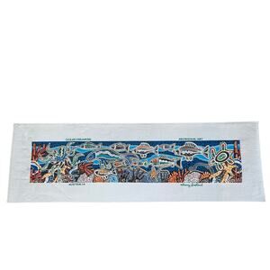 Aboriginal art On Fabric print titled Ocean Dreaming by artist Danny Eastwood